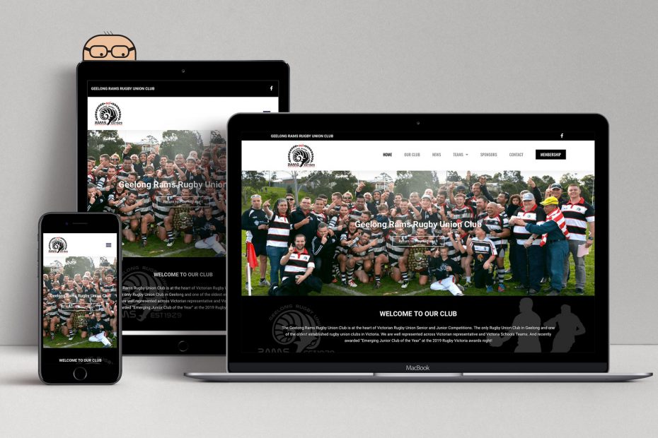 Geelong Rams Rugby Union Club Mockup