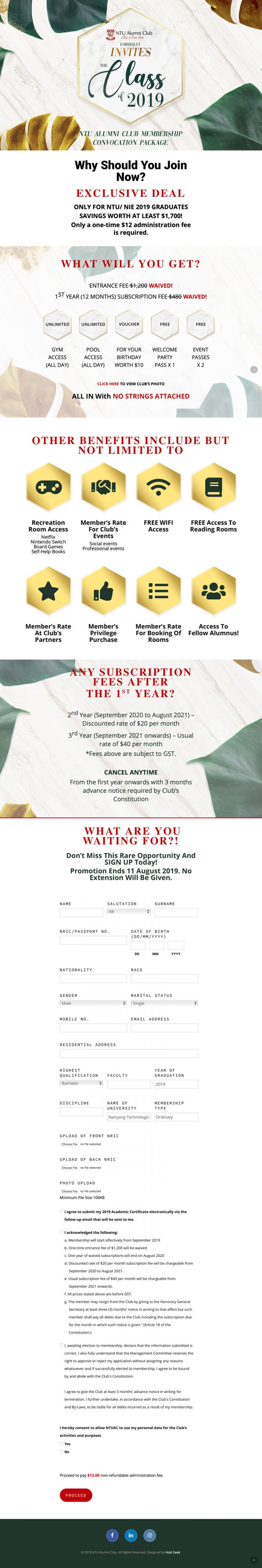 NTU Alumni Club 2 NTU Alumni Club Microsite