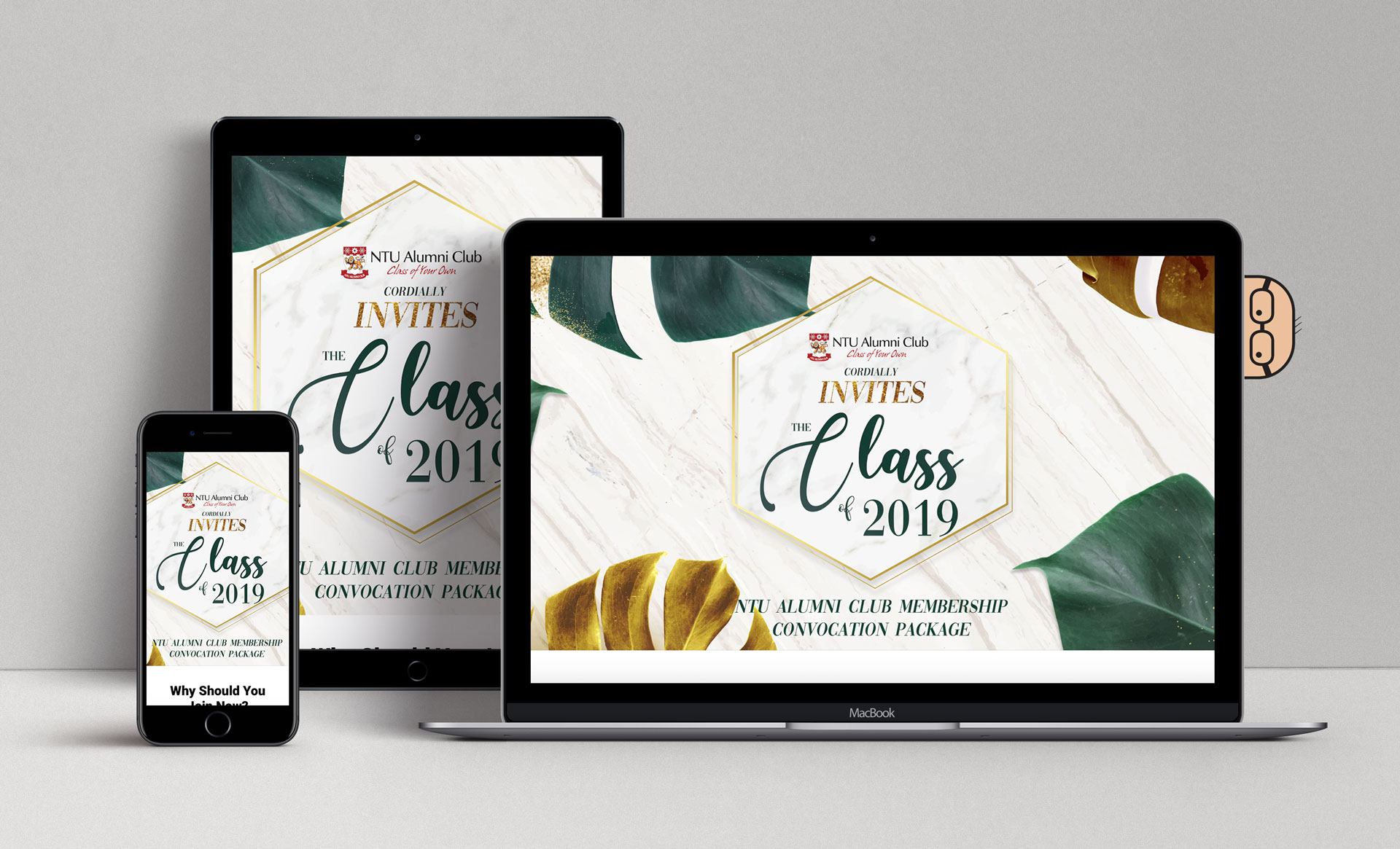 NTU Alumni Club Convocation 2019 Mockup