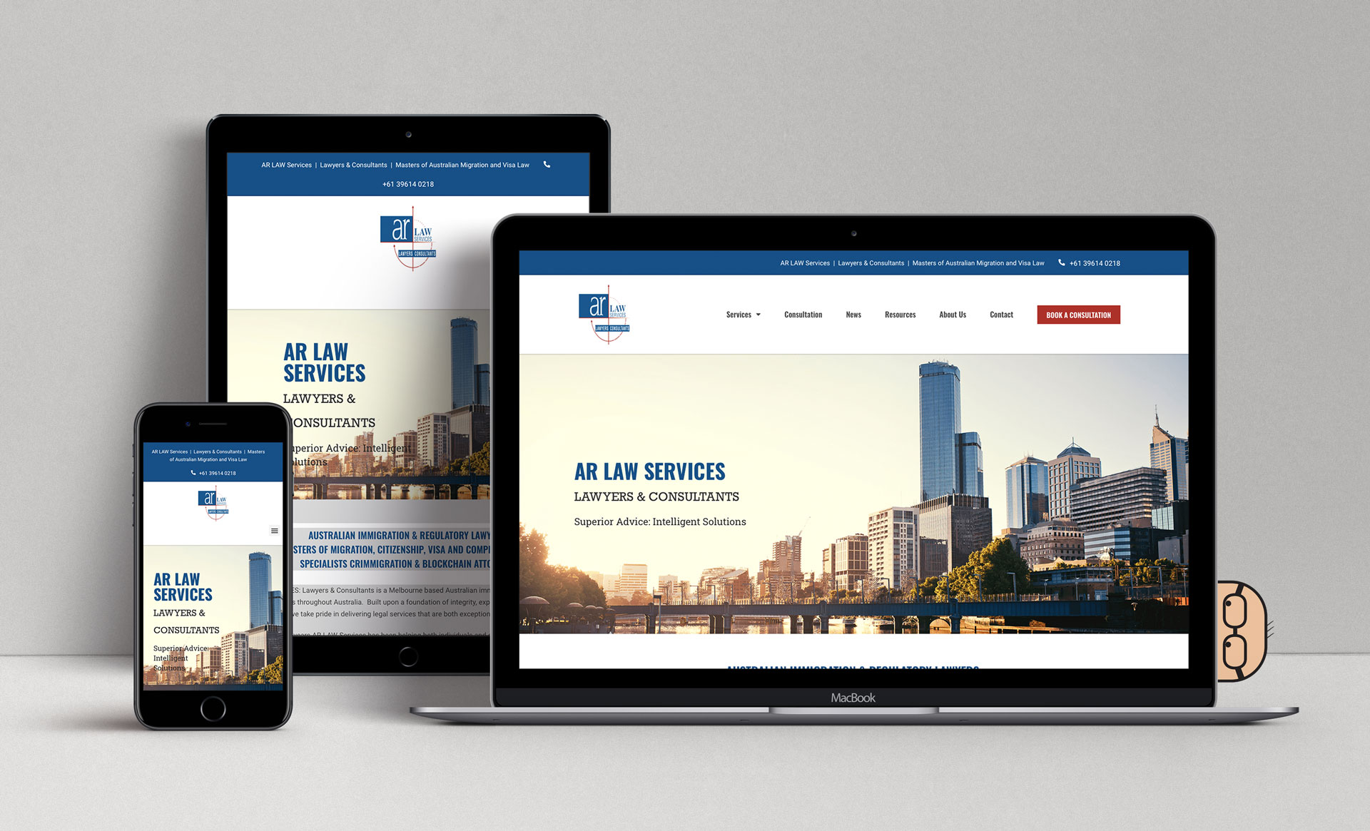 AR Law Services Mockup